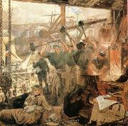William Bell Scott Iron and Coal oil painting on canvas
